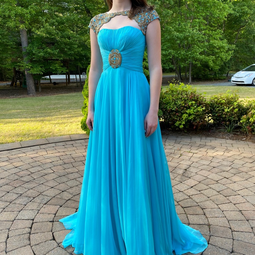 Blue Sherri Hill gown